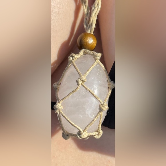 HANDMADE CRYSTAL QUARTZ JEWELRY NECKLACE - Picture 2 of 3